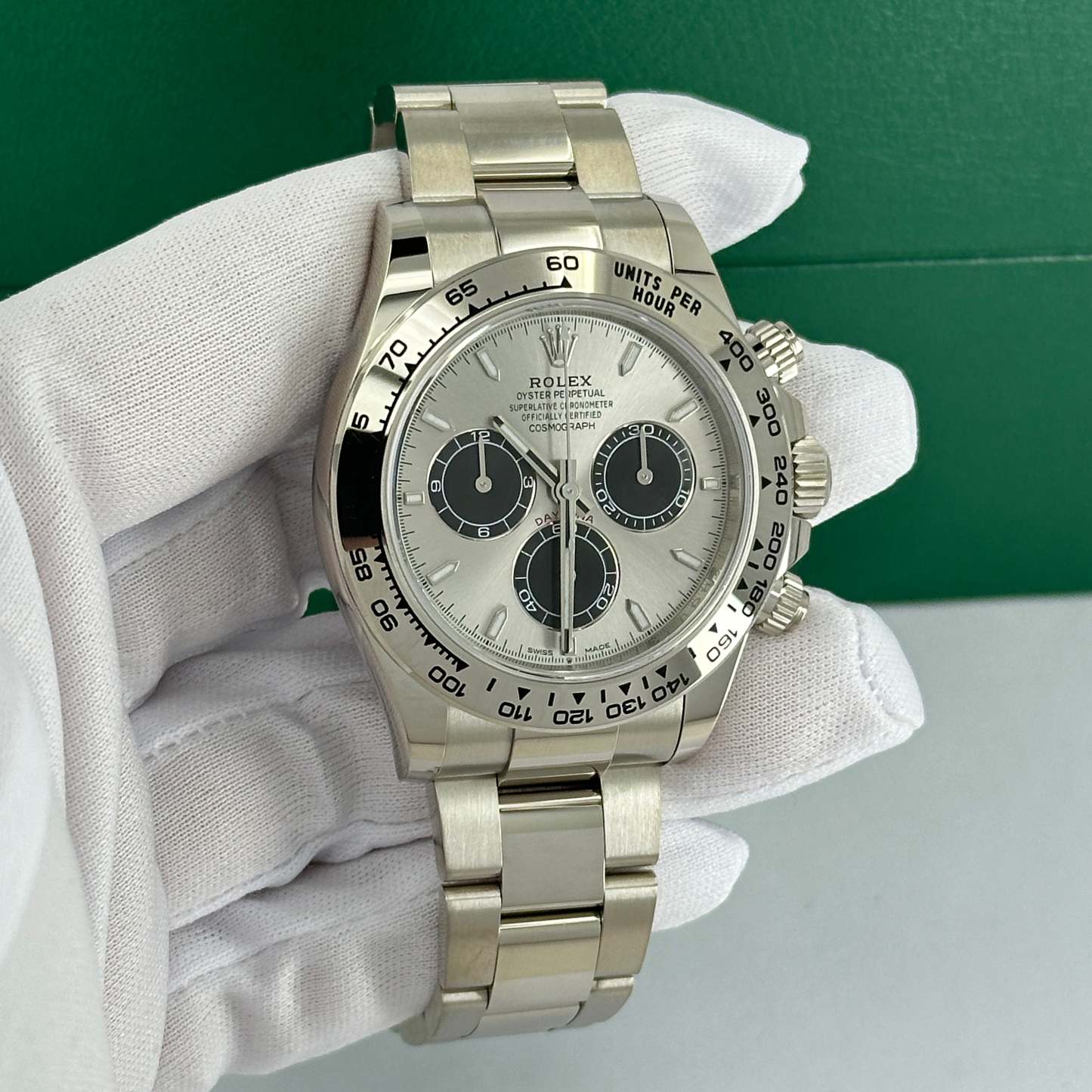 Rolex Cosmograph Daytona 40mm, 18k White Gold, Ref# 126509-0003