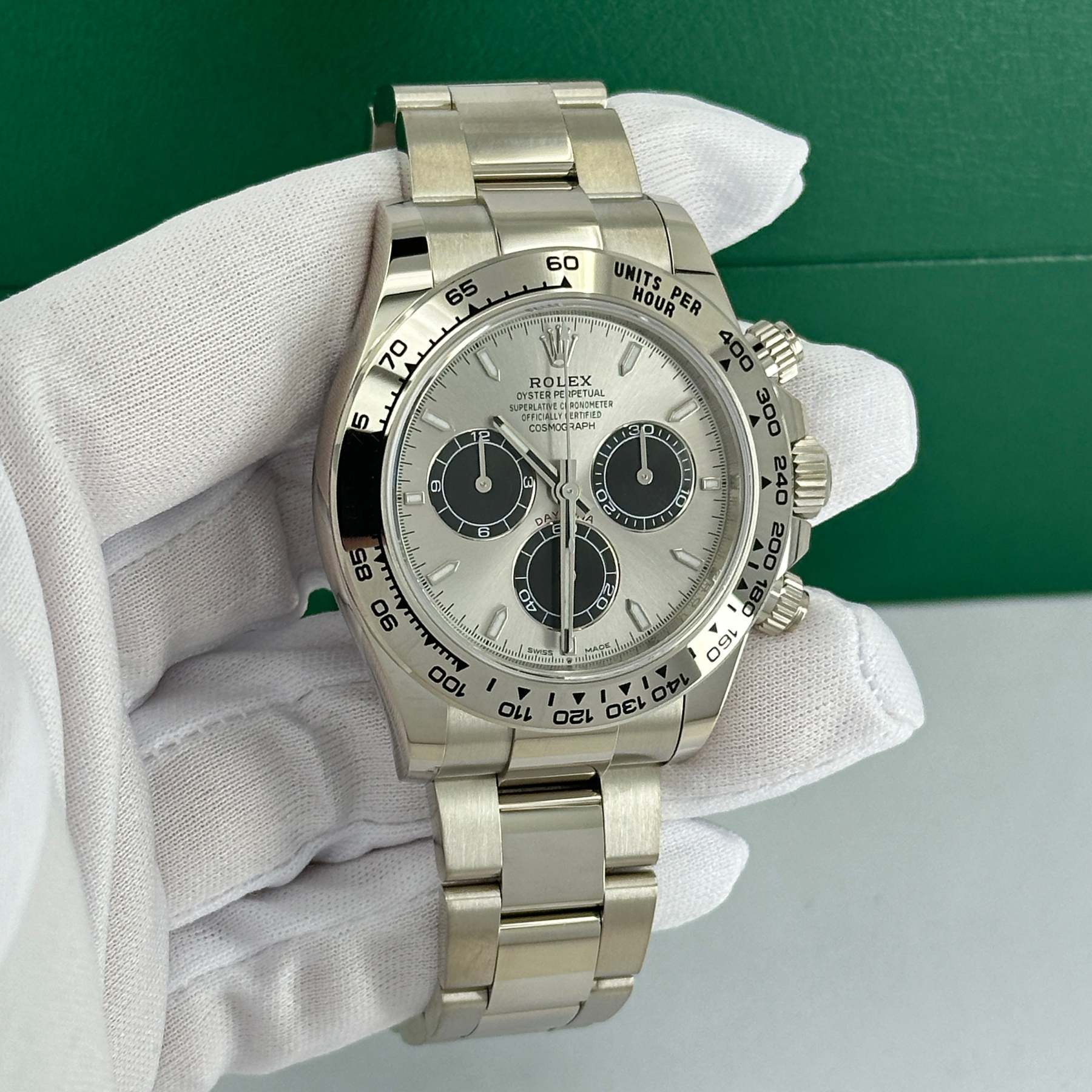 Rolex Cosmograph Daytona 40mm, 18k White Gold, Ref# 126509-0003