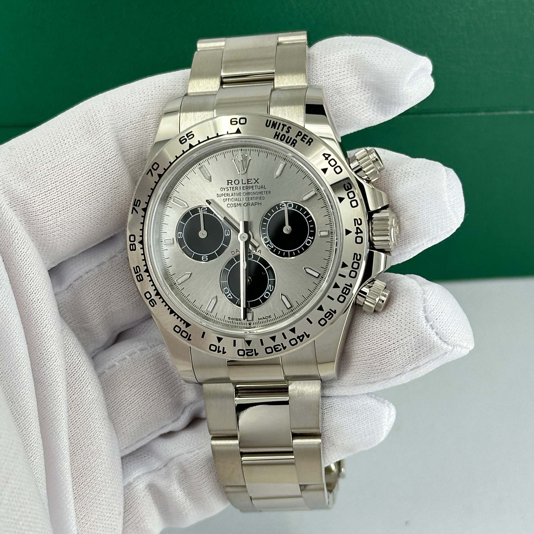 Rolex Cosmograph Daytona 40mm, 18k White Gold, Ref# 126509-0003