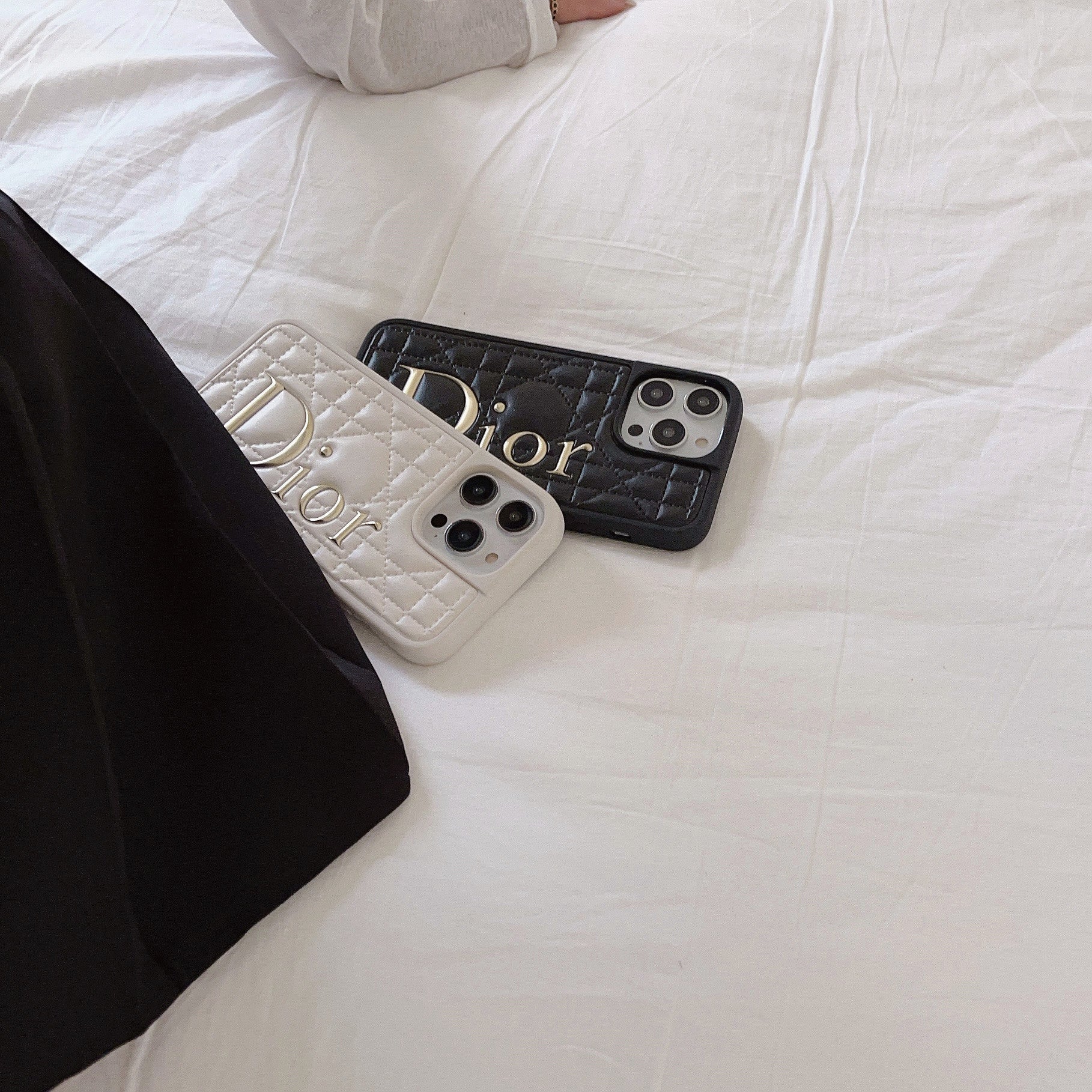 cd-gold-logo-leather-iphone-case-7086