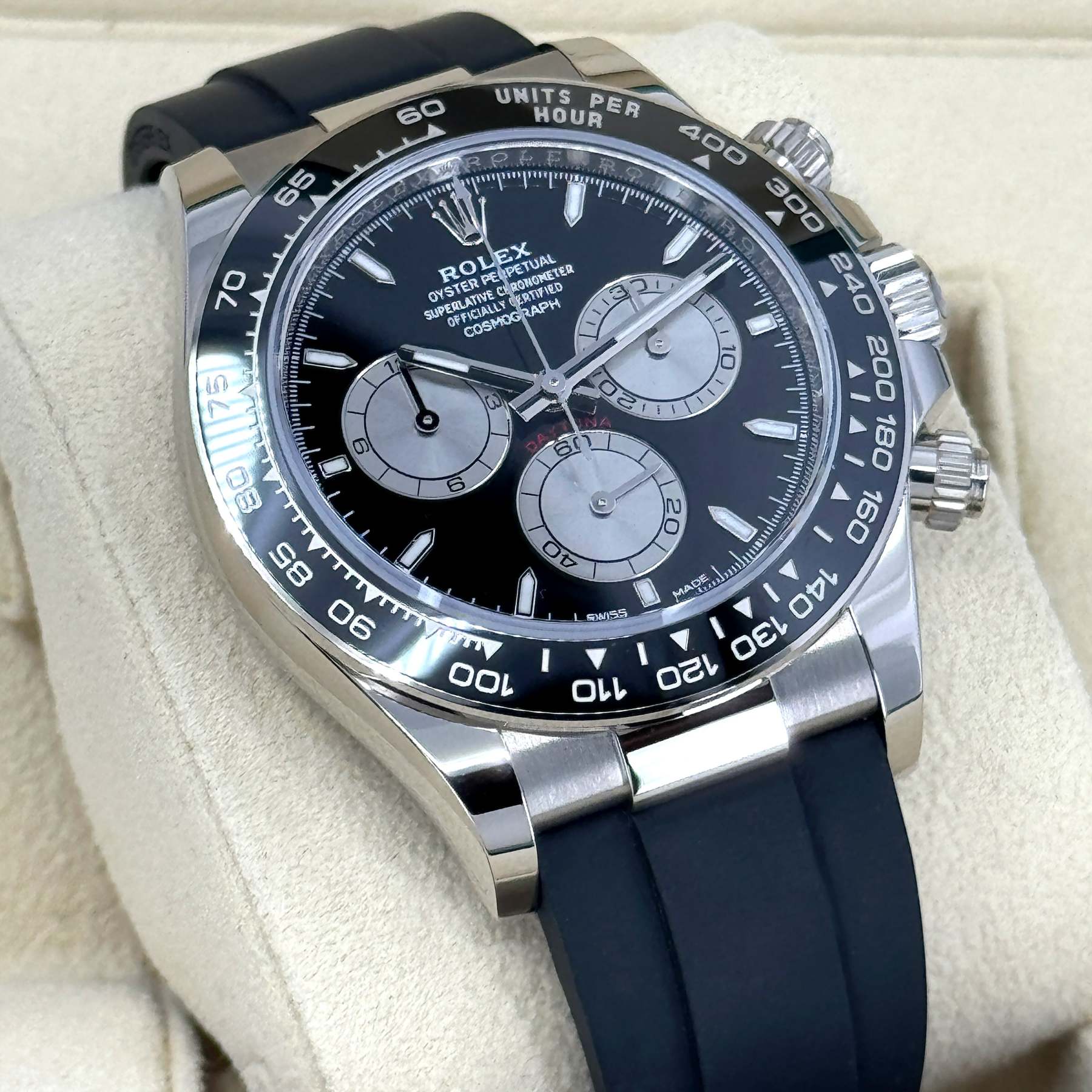 Rolex Cosmograph Daytona 40mm, 18k White Gold, Ref# 126519ln-0002