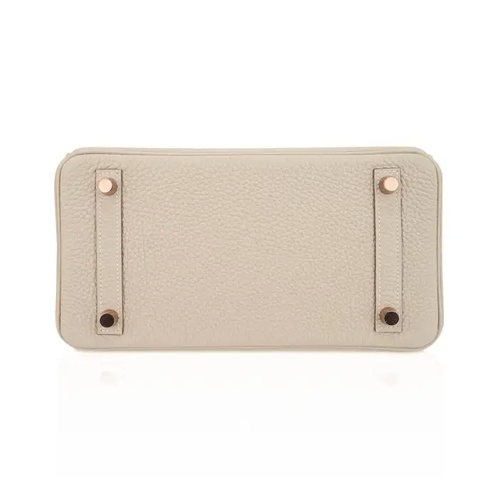 H Birkin 35 Craie Togo Palladium Hardware rose gold