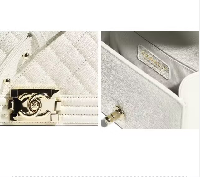 BOY CC SMALL HANDBAG CAVIAR LEATHER 20.5 CM