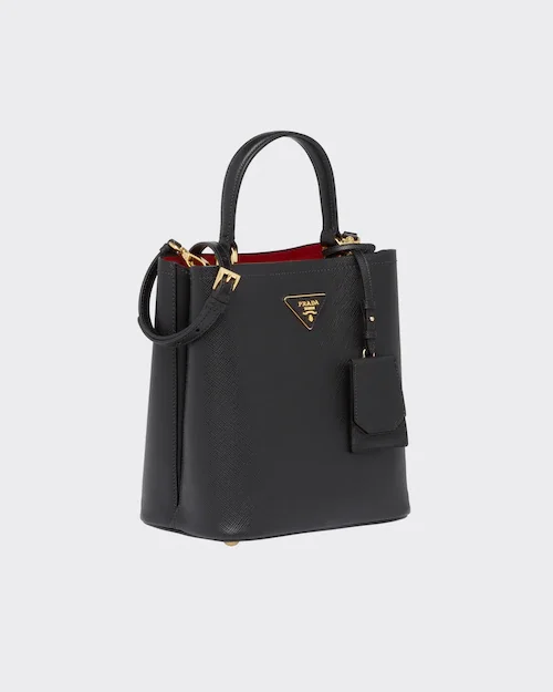 MEDIUM SAFFIANO LEATHER PRA PANIER BAG