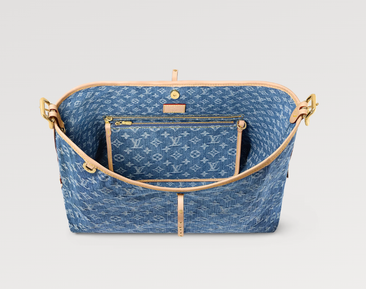 New L Remix CarryAll MM denim bag