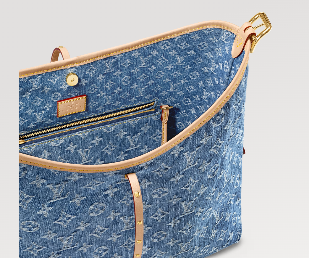 New L Remix CarryAll MM denim bag