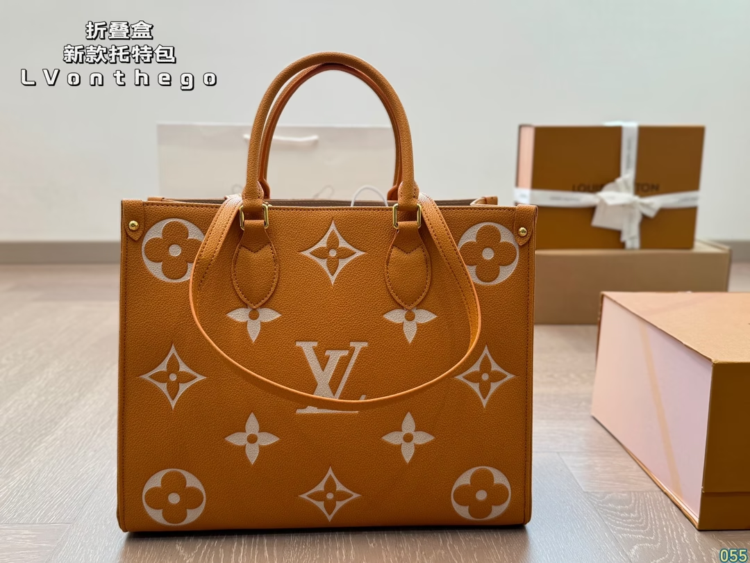 Louis new arrival MM onthego bag size; 34*27 cm
