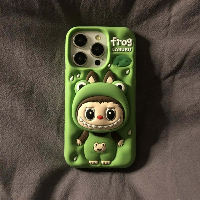 cute-cartoon-labubu-zimomo-silicone-with-stand-brown-pink-iphone-case-6193