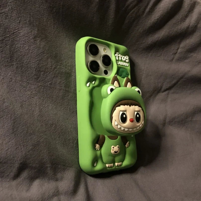 cute-cartoon-labubu-zimomo-silicone-with-stand-brown-pink-iphone-case-6193