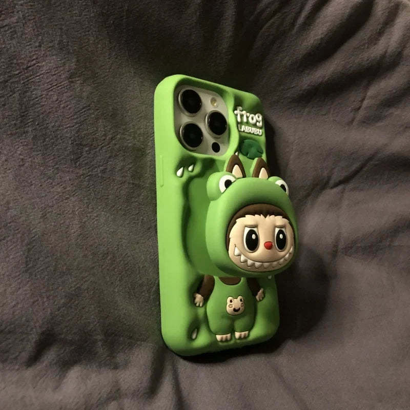 cute-cartoon-labubu-zimomo-silicone-with-stand-brown-pink-iphone-case-6193