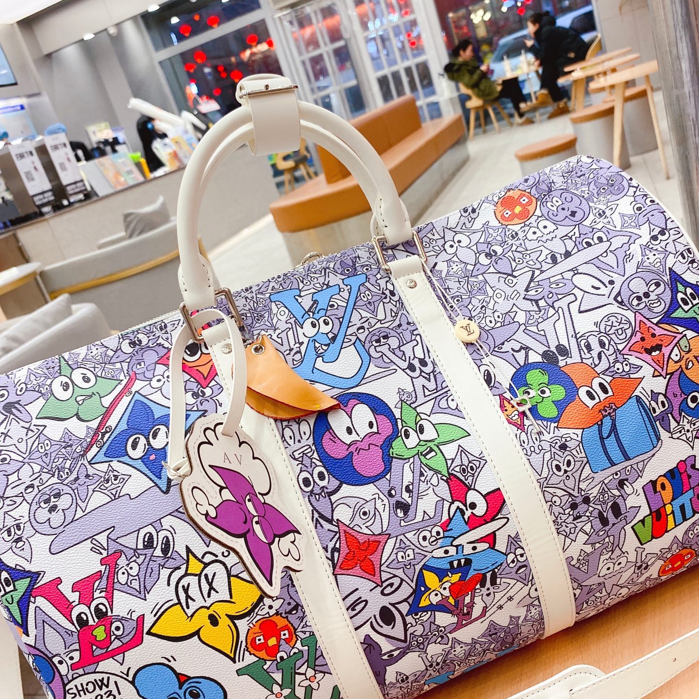 Louis M21863  KEEPALL BANDOULI��RE 50 bag size: 50*29*23 cm