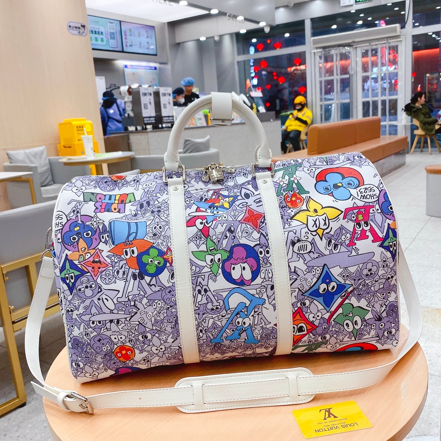 Louis M21863  KEEPALL BANDOULI��RE 50 bag size: 50*29*23 cm