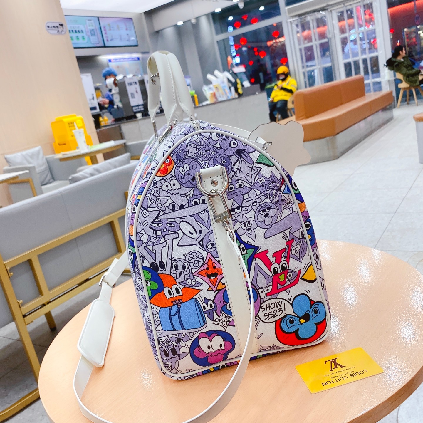 Louis M21863  KEEPALL BANDOULI��RE 50 bag size: 50*29*23 cm