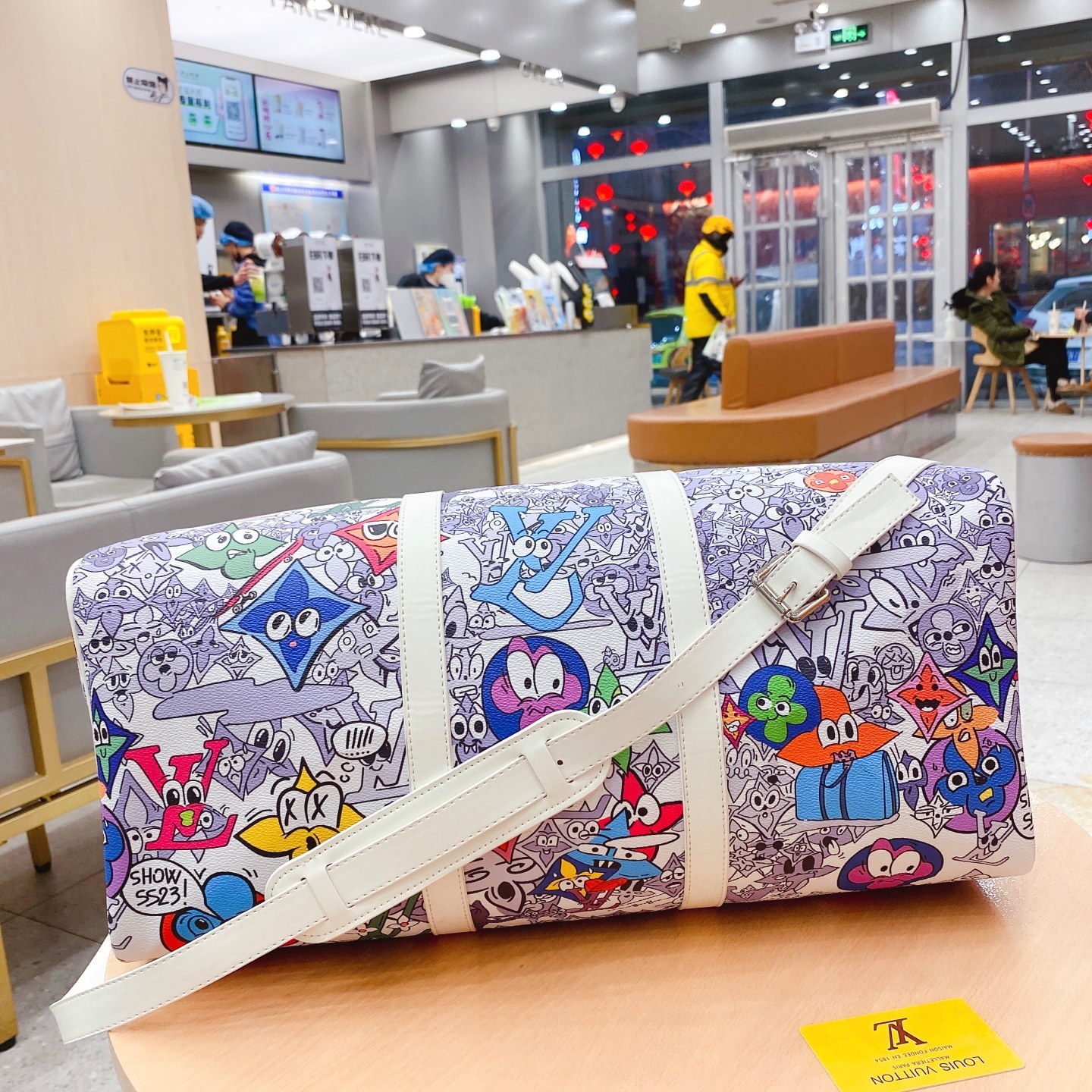 Louis M21863  KEEPALL BANDOULI��RE 50 bag size: 50*29*23 cm