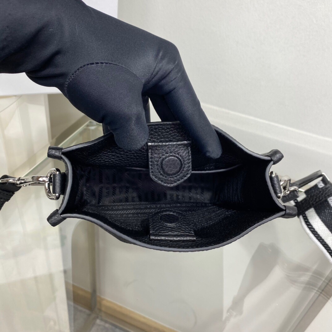 Pra Mini Shoulder Bag Black For Women, Women's Bags 7.9in/20cm