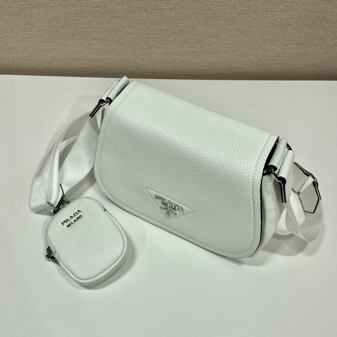 Pra Shoulder Bag White For Women, Women's Bags 8.6in/22cm