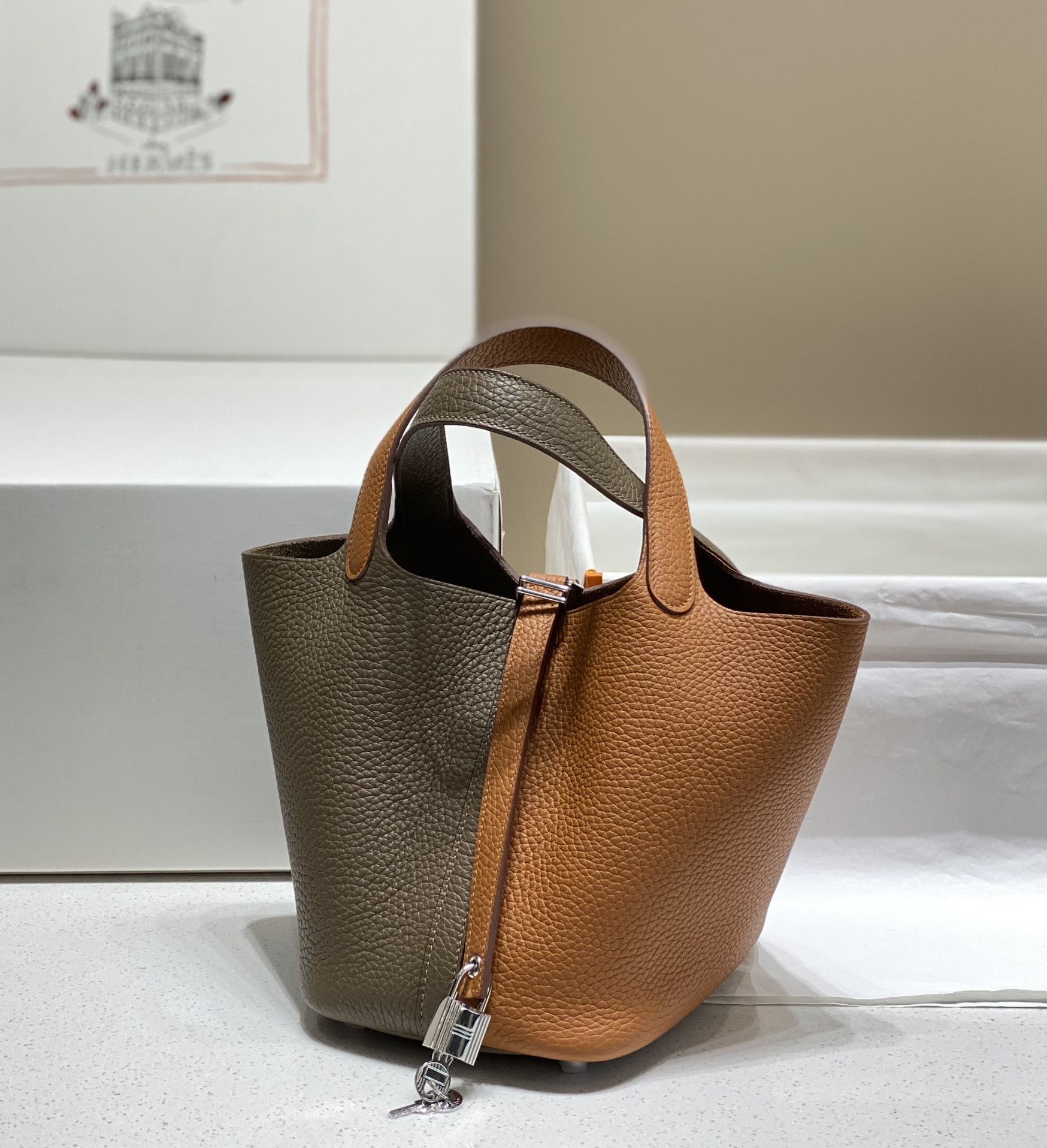 Her new arrival picotin togo leather 02 size: 18 cm