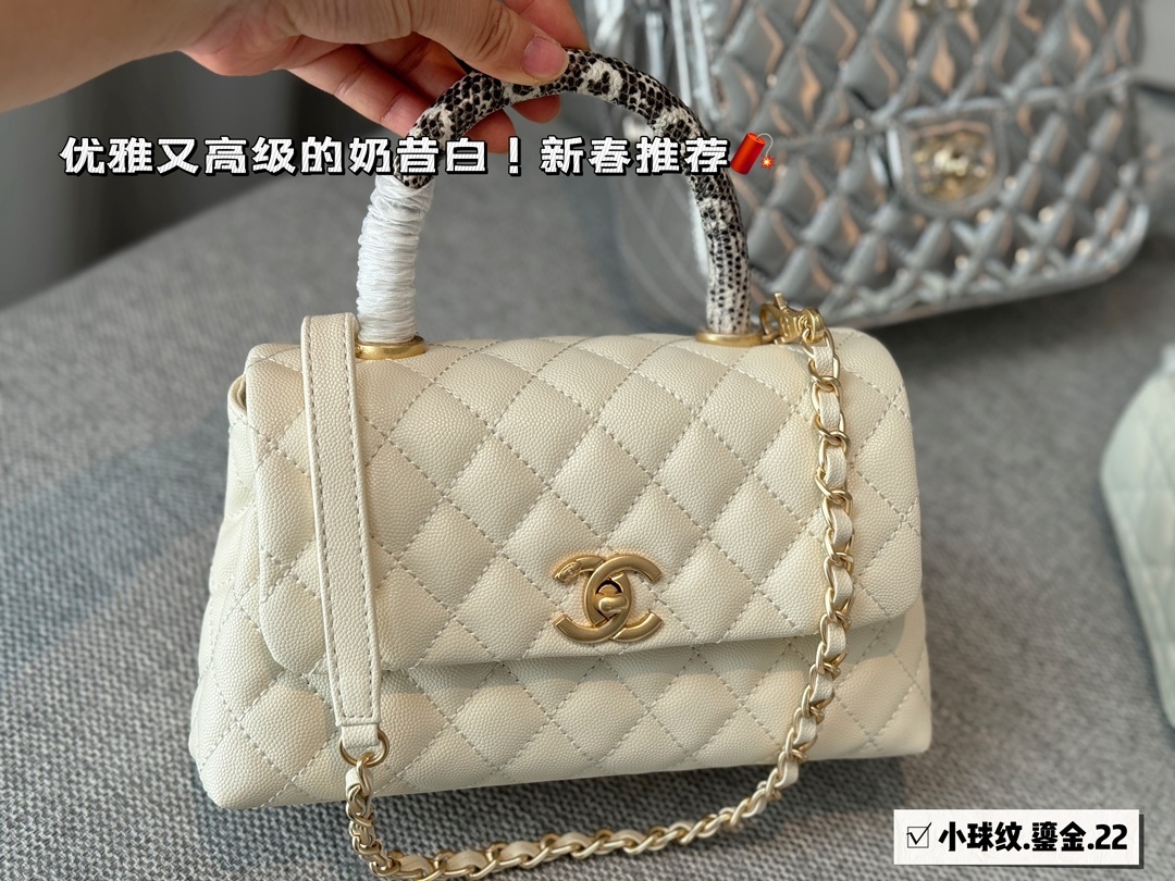 cc-new-arrival-coco-handle-caviar-leather-size-23-13cm-4356