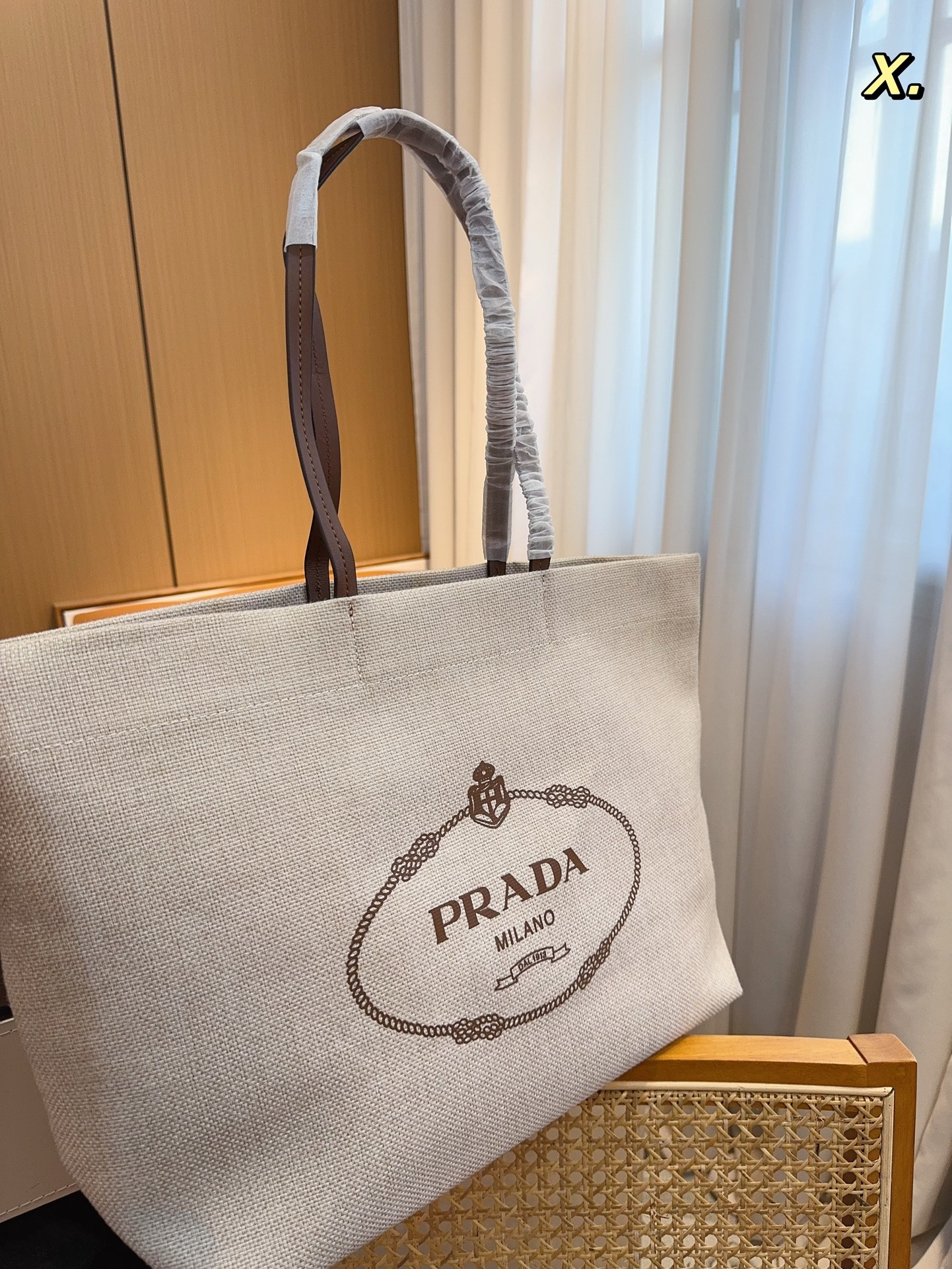 Pra Re-Nylon new arrival tote bag size :  37*16*30cm