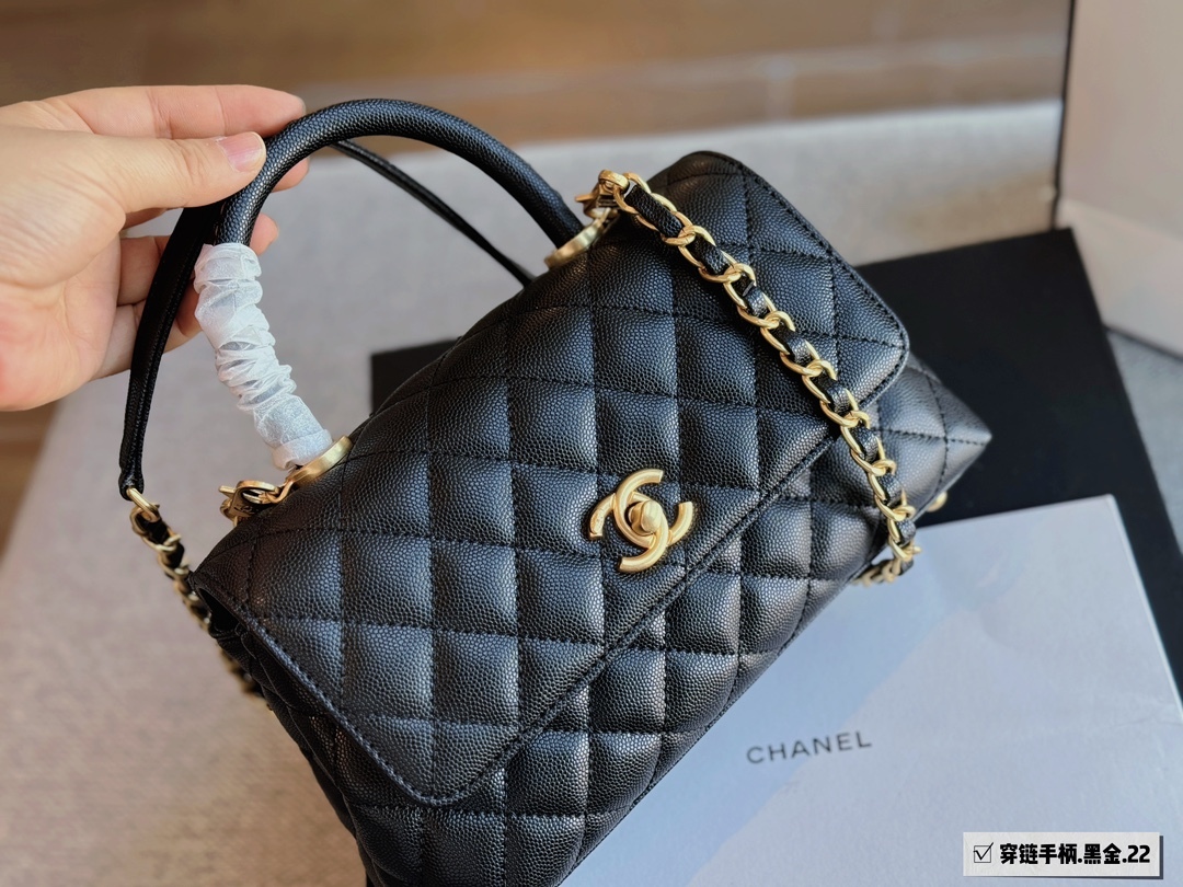 cc-new-arrival-coco-handle-caviar-leather-size-23-13cm-8235