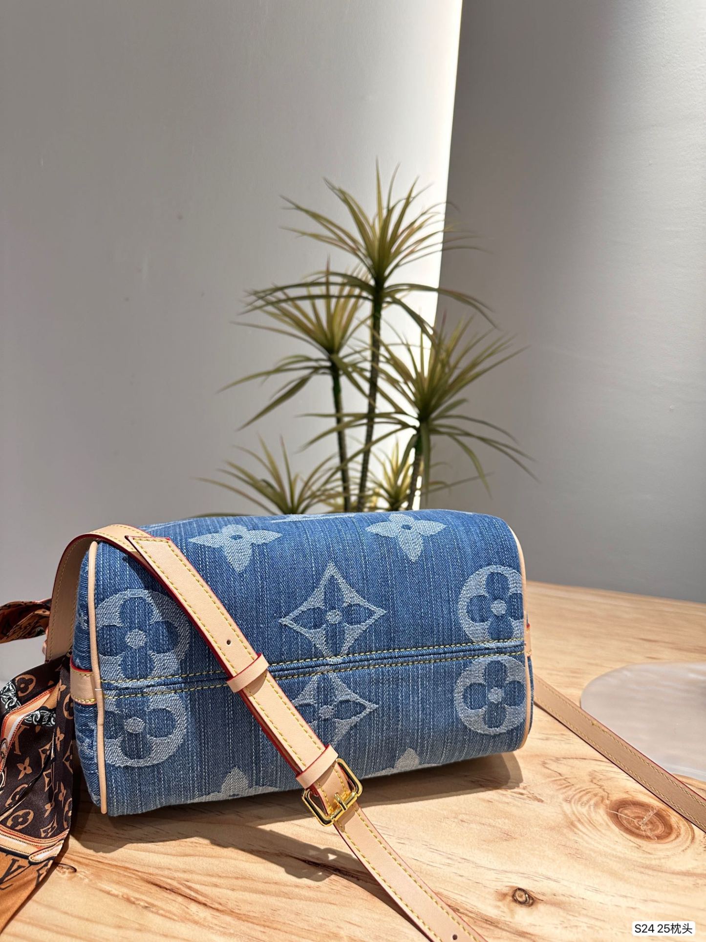 Louis new arrival denim speedy 25 bag