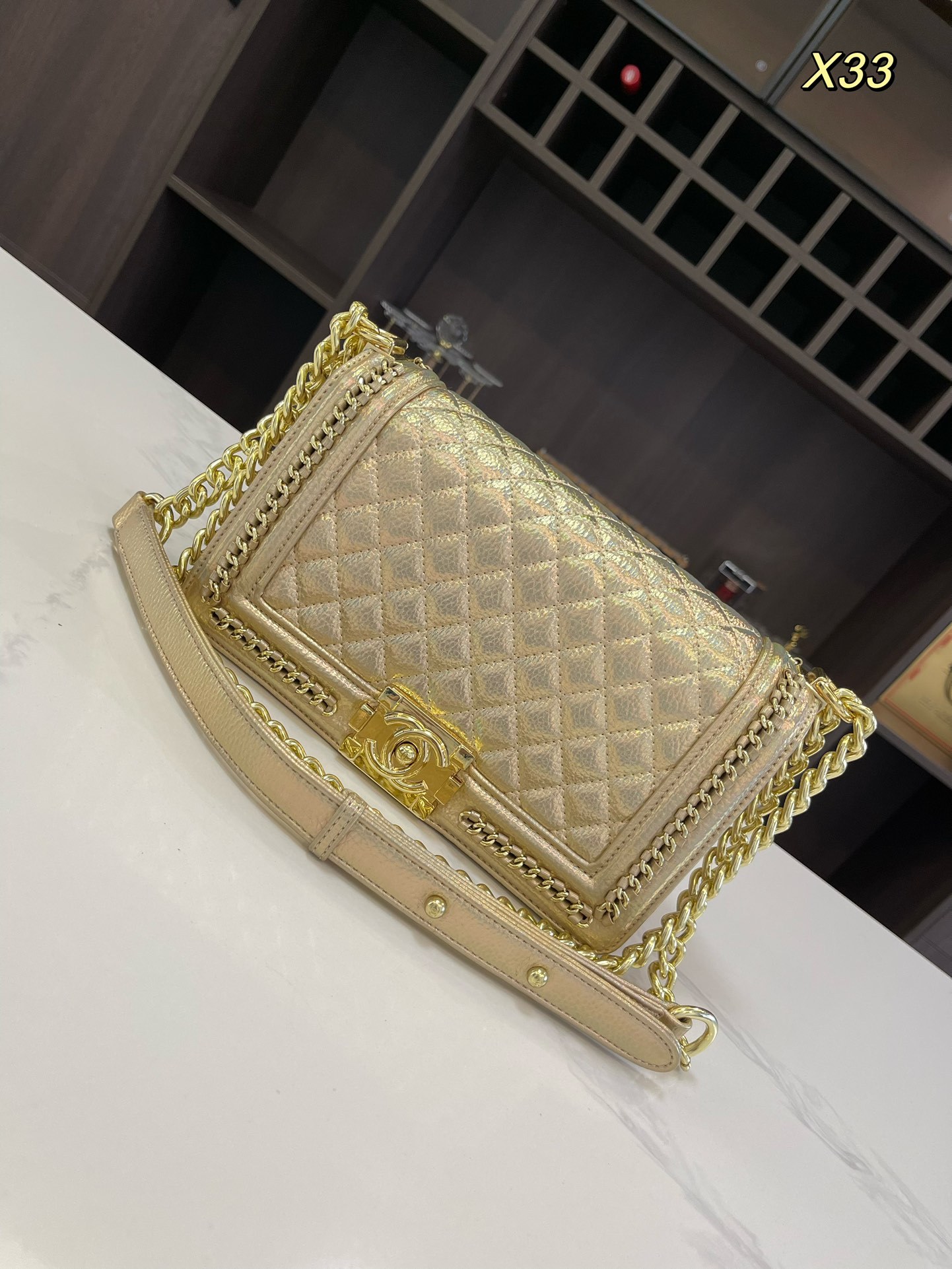 cc-leboy-new-arrival-gold-bag-size-26-15cm-9170