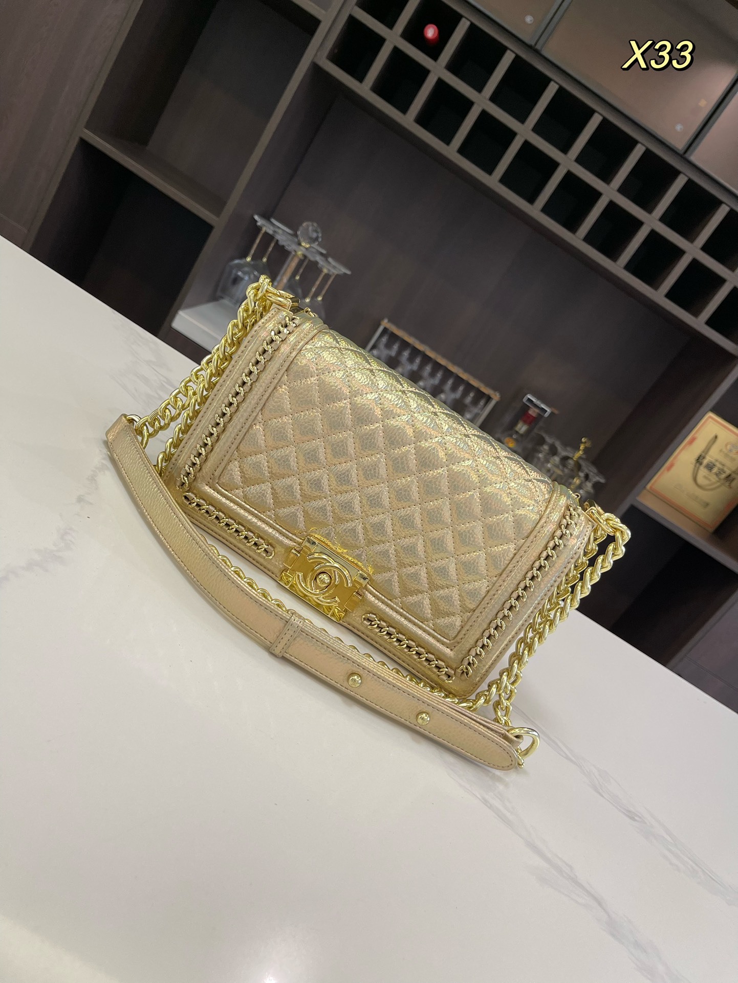 cc-leboy-new-arrival-gold-bag-size-26-15cm-9170