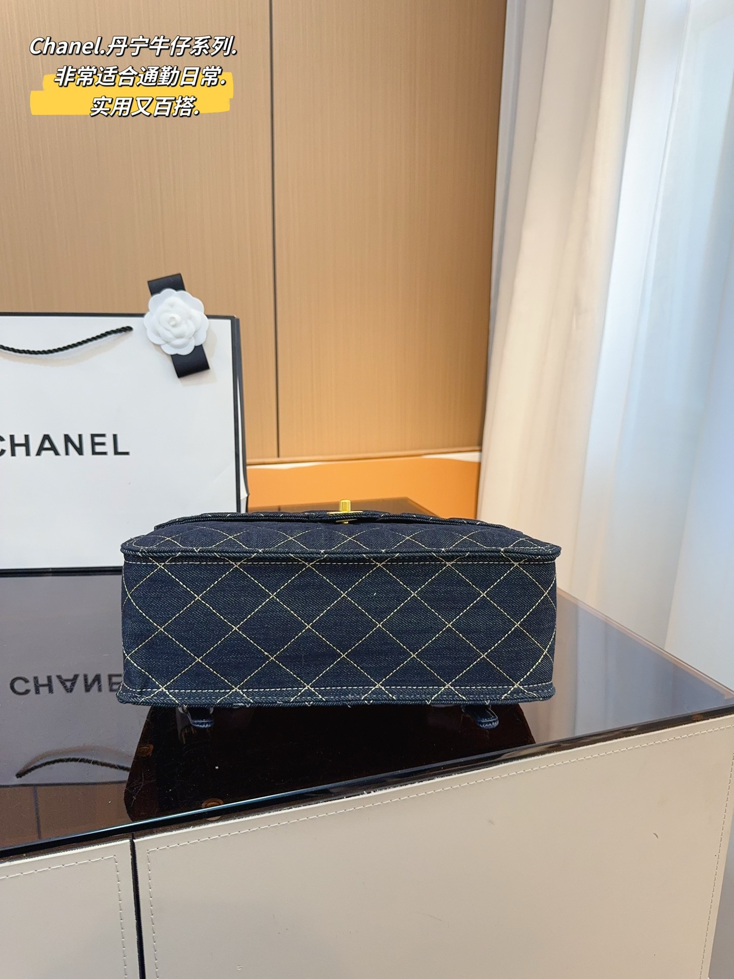 CC new arrival denim bag size:31*10*26cm