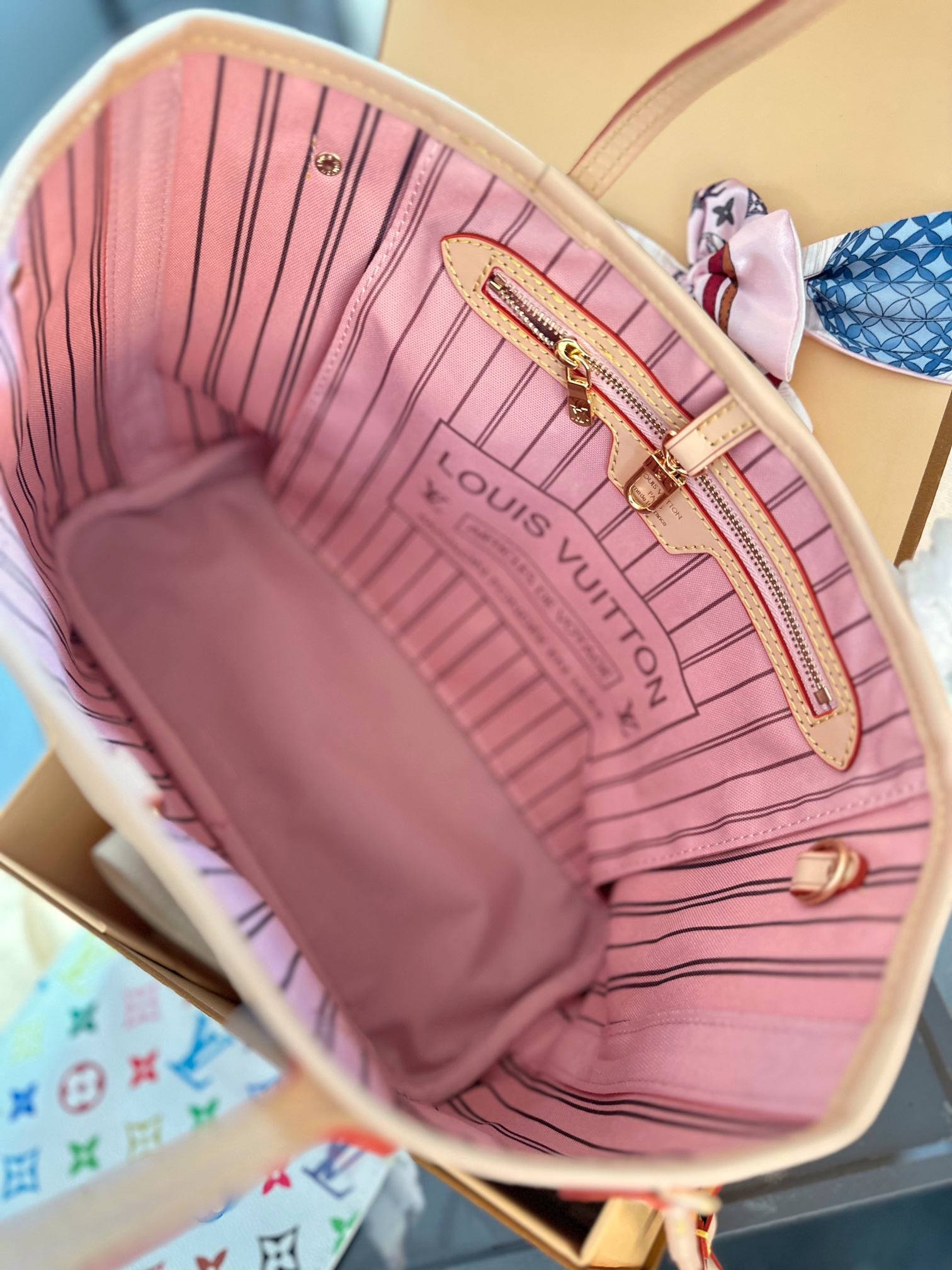 L  Neverfull new arrival tote bag size; 28 cm