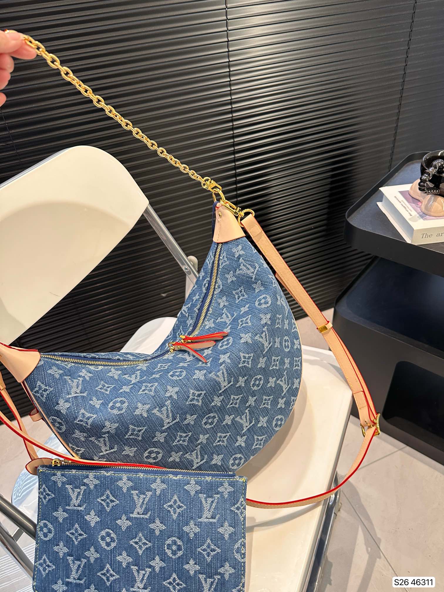 louis-new-arrival-hobo-denim-bag-size-41-24-cm-8755