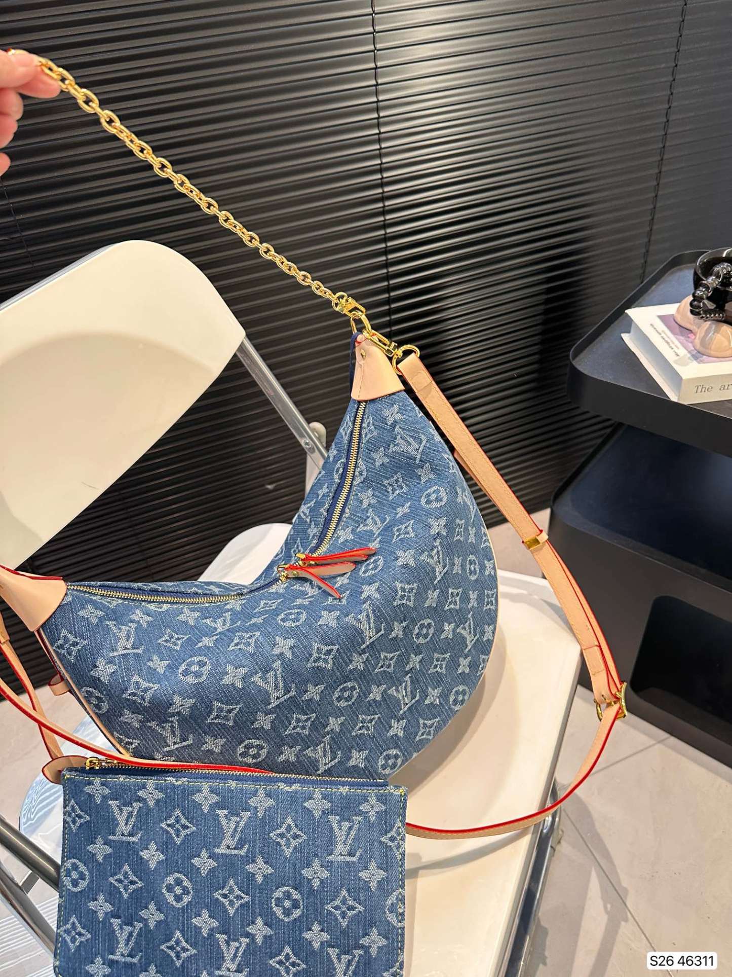 louis-new-arrival-hobo-denim-bag-size-41-24-cm-8755