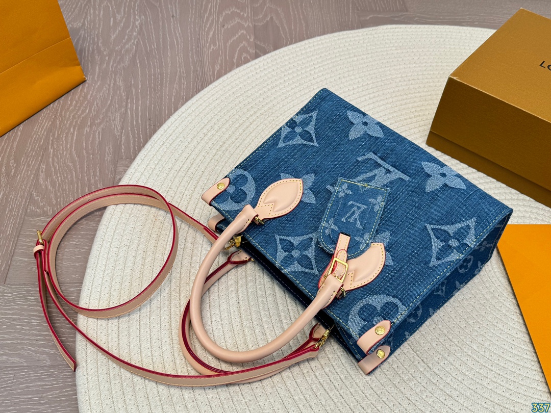 louis-new-arrival-onthego-denim-bag-small-size-25-20-cm-2930