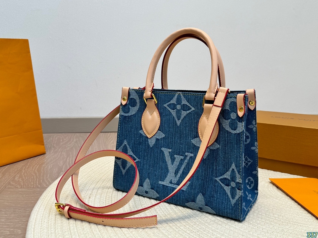 louis-new-arrival-onthego-denim-bag-small-size-25-20-cm-2930