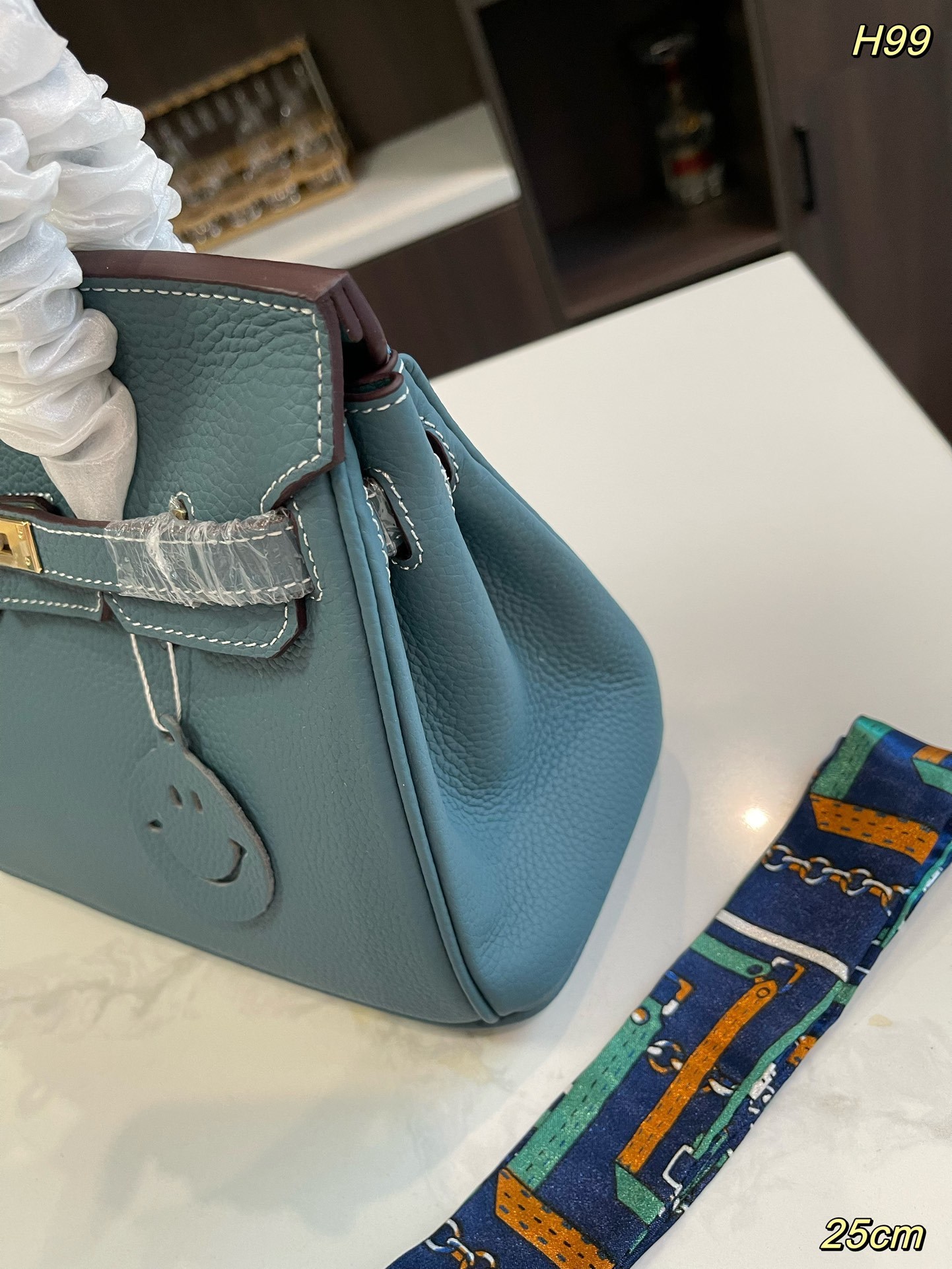 Her new arrrival Birkin togo leather bag size: 25 cm