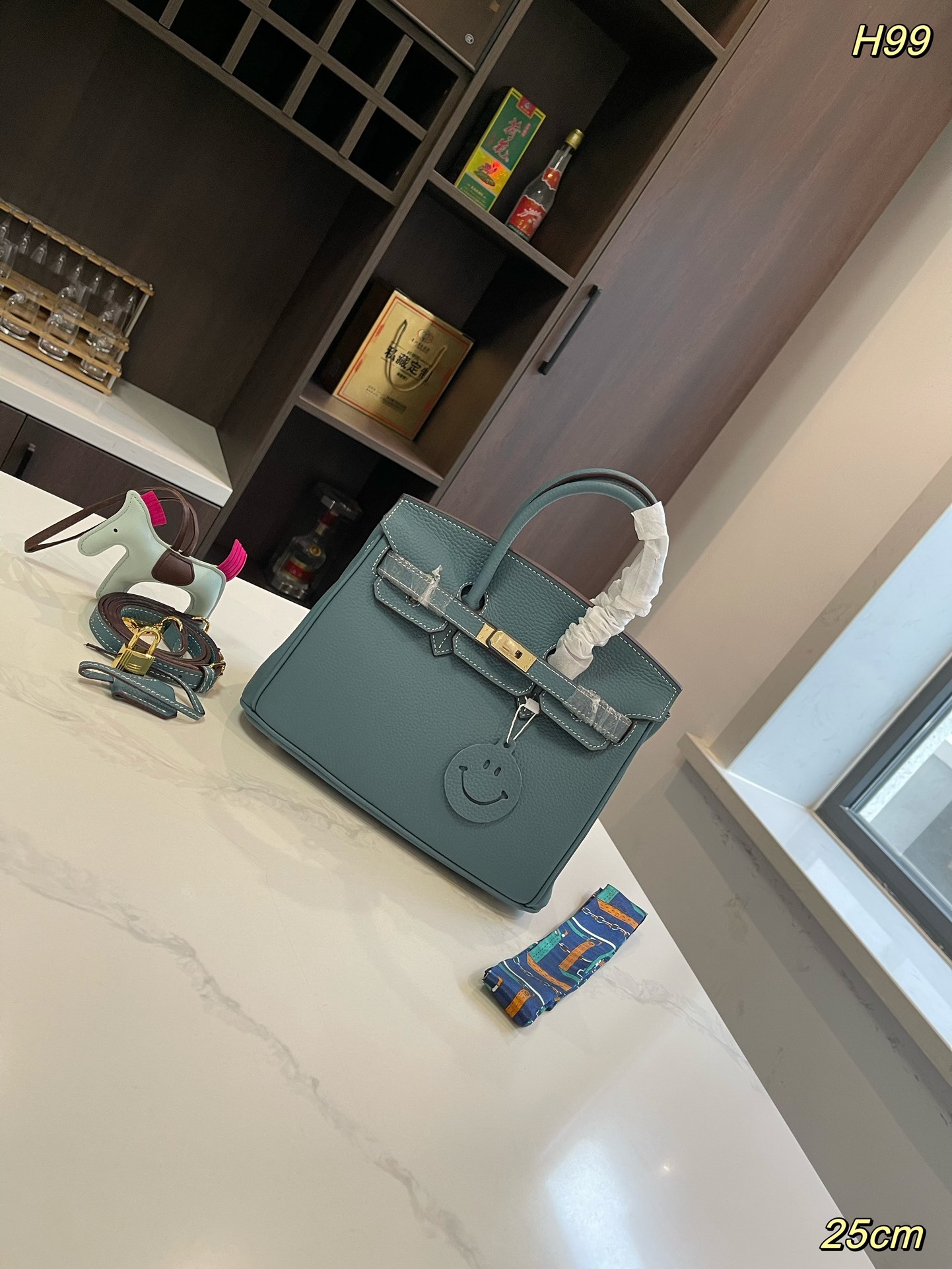 Her new arrrival Birkin togo leather bag size: 25 cm
