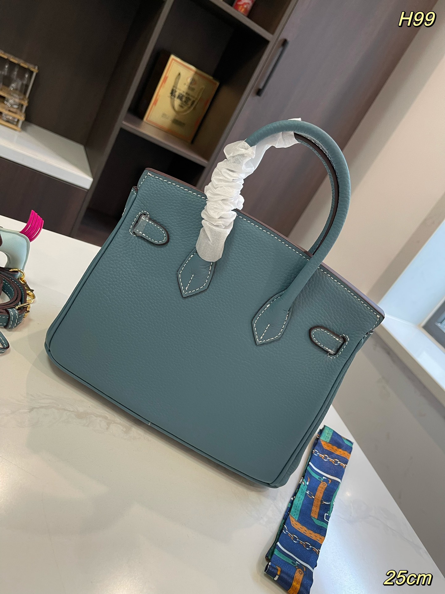 Her new arrrival Birkin togo leather bag size: 25 cm