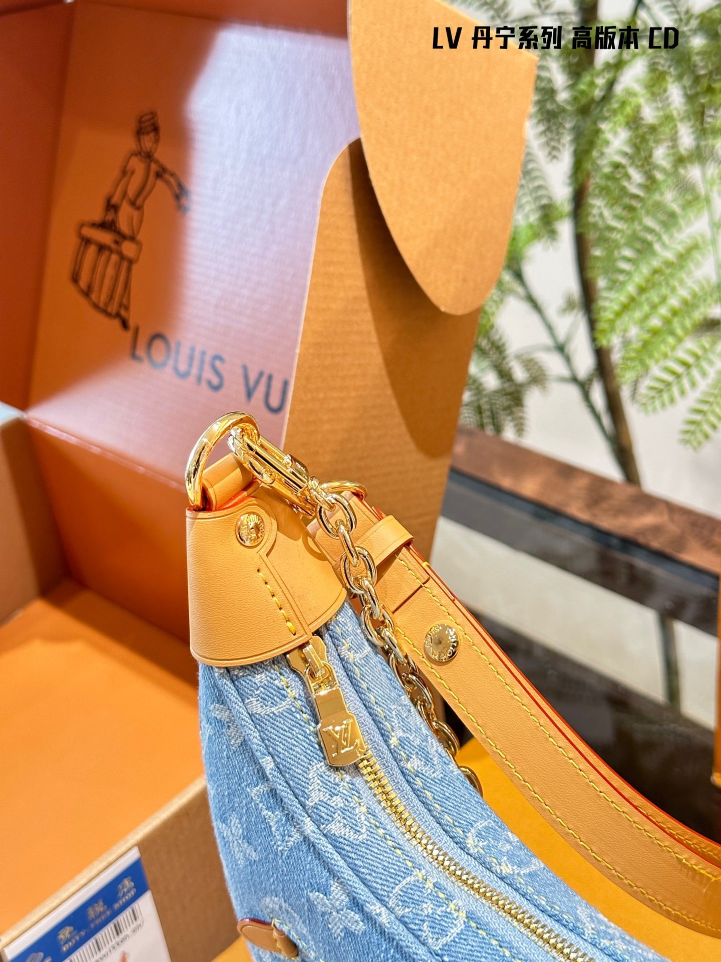 louis new arrival denim nano loop bag small size