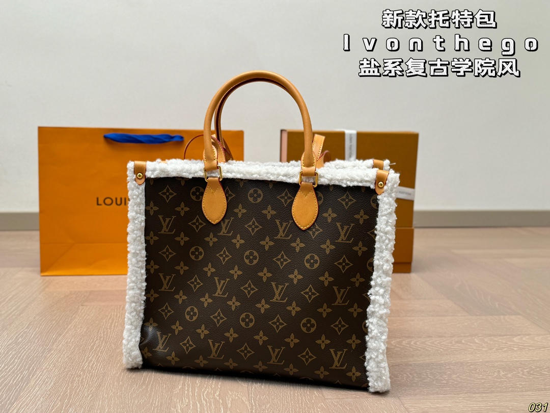 Louis new arrival onthego bag size: 33 * 26cm
