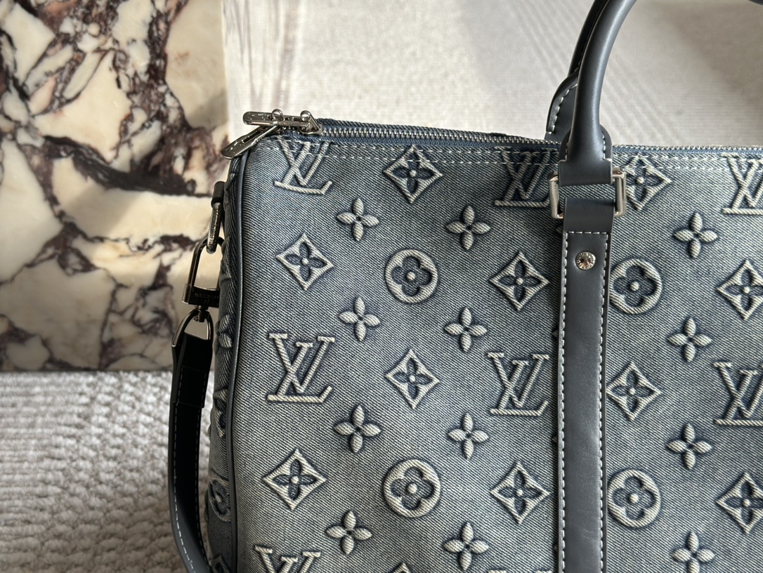Louis new arrival denim keepall bag size: 50 cm