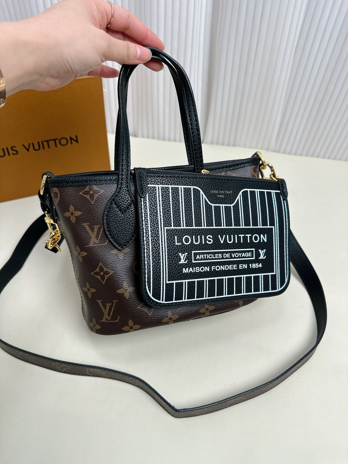 Louis new arrival neverful BB tote bag small size: 16.5*11*26.5cm