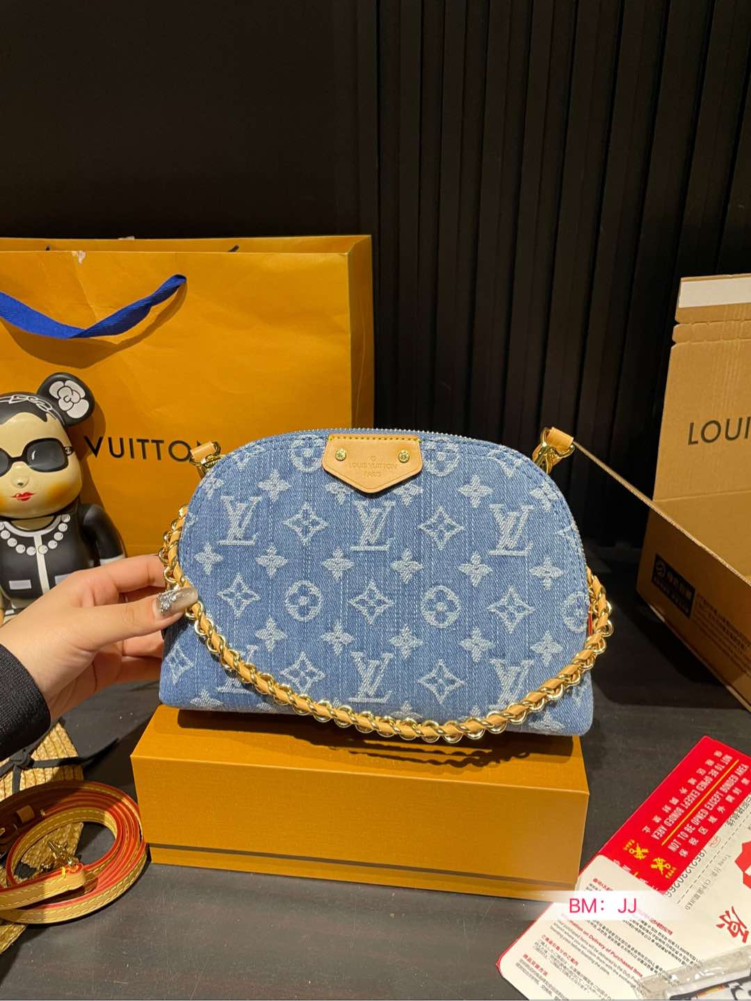 louis-new-arrival-bb-denim-bag-size-24-15-cm-2539