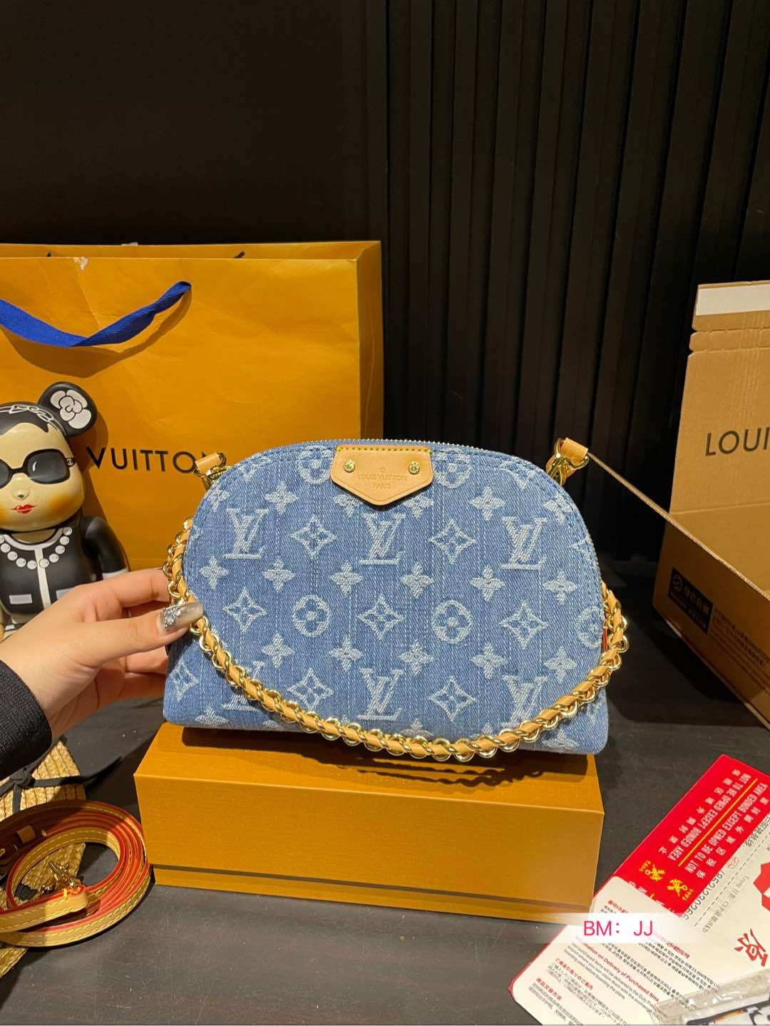 louis-new-arrival-bb-denim-bag-size-24-15-cm-2539