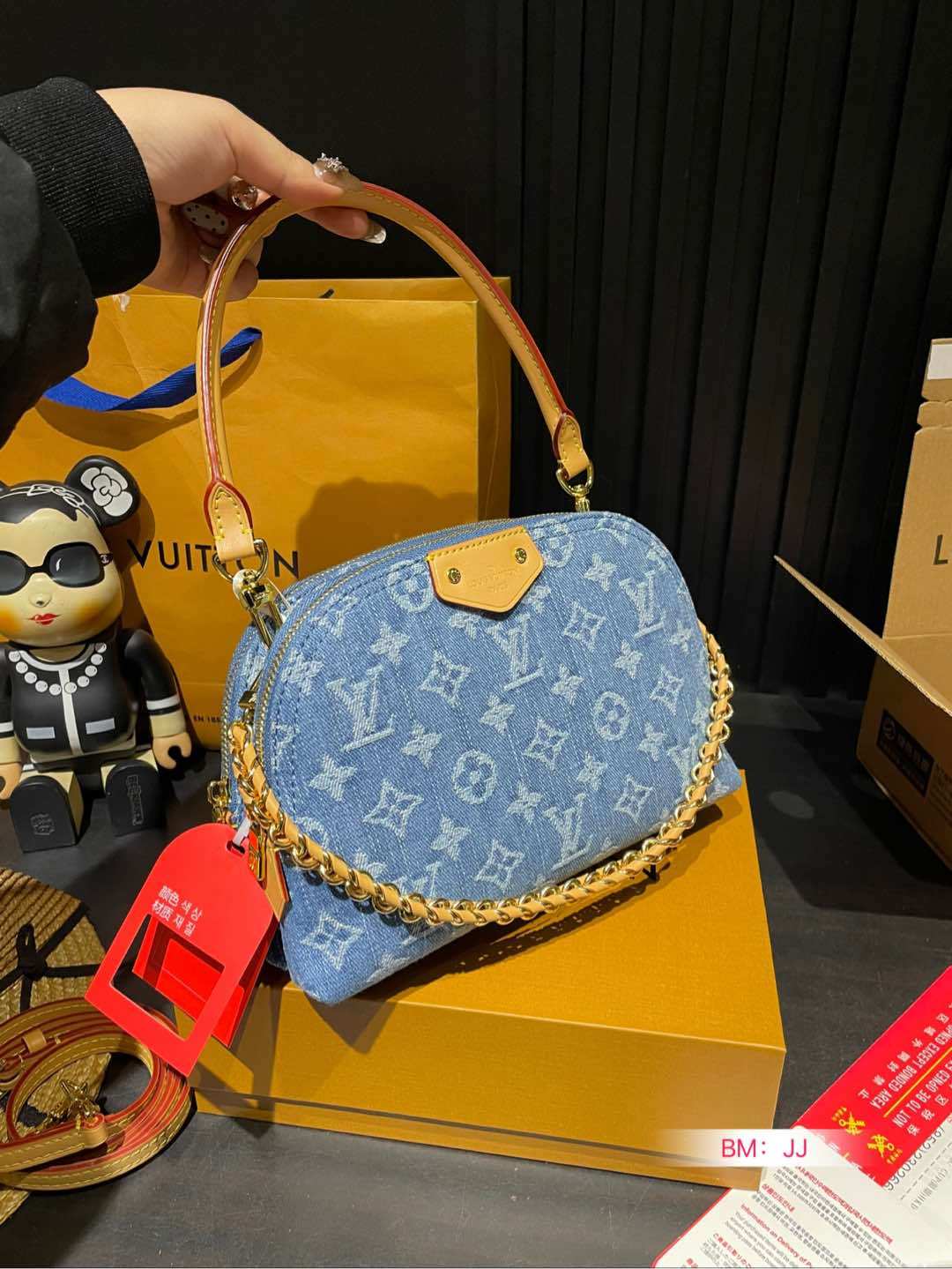 Louis new arrival bb denim bag size: 24*15 cm