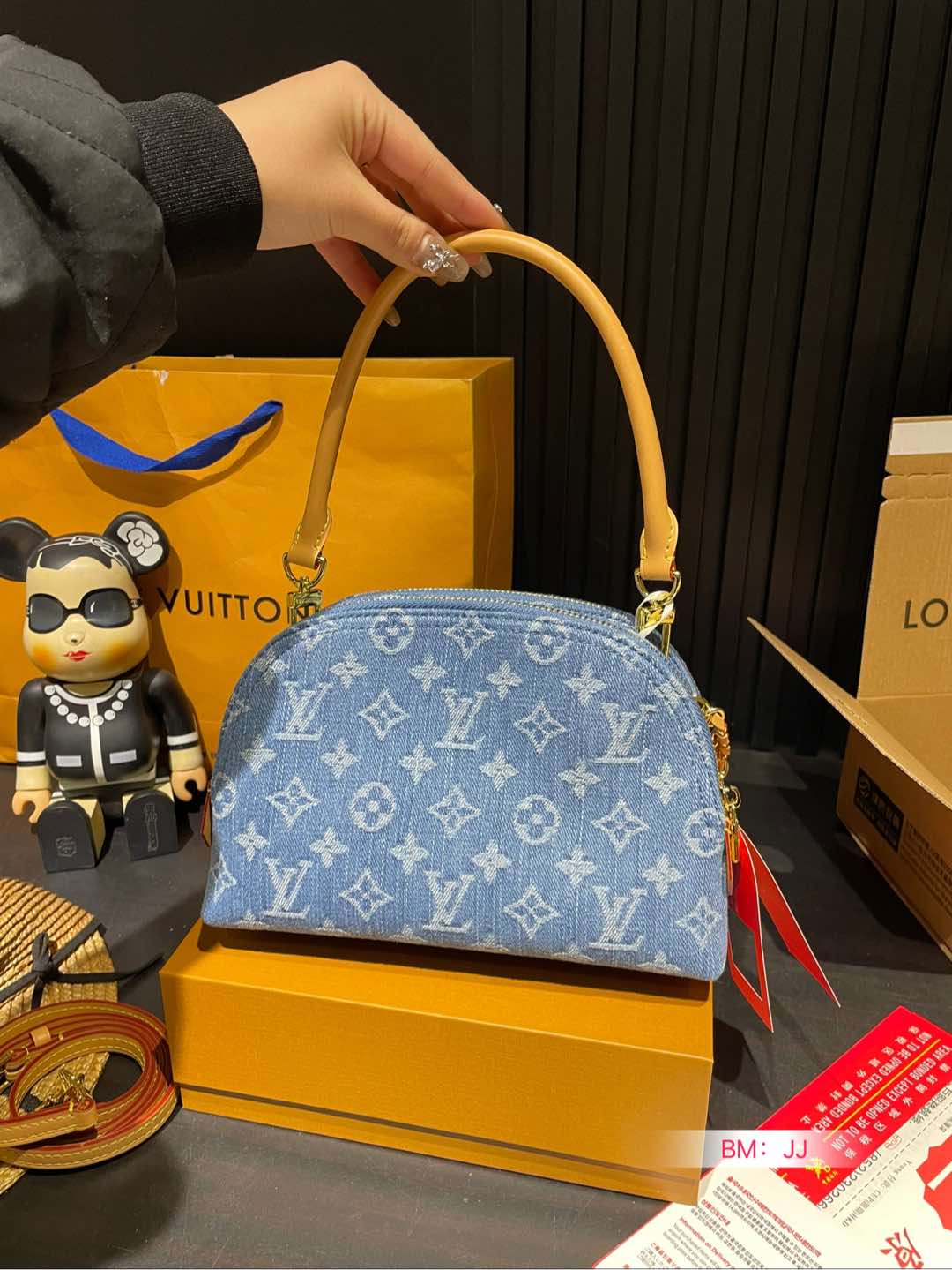 Louis new arrival bb denim bag size: 24*15 cm