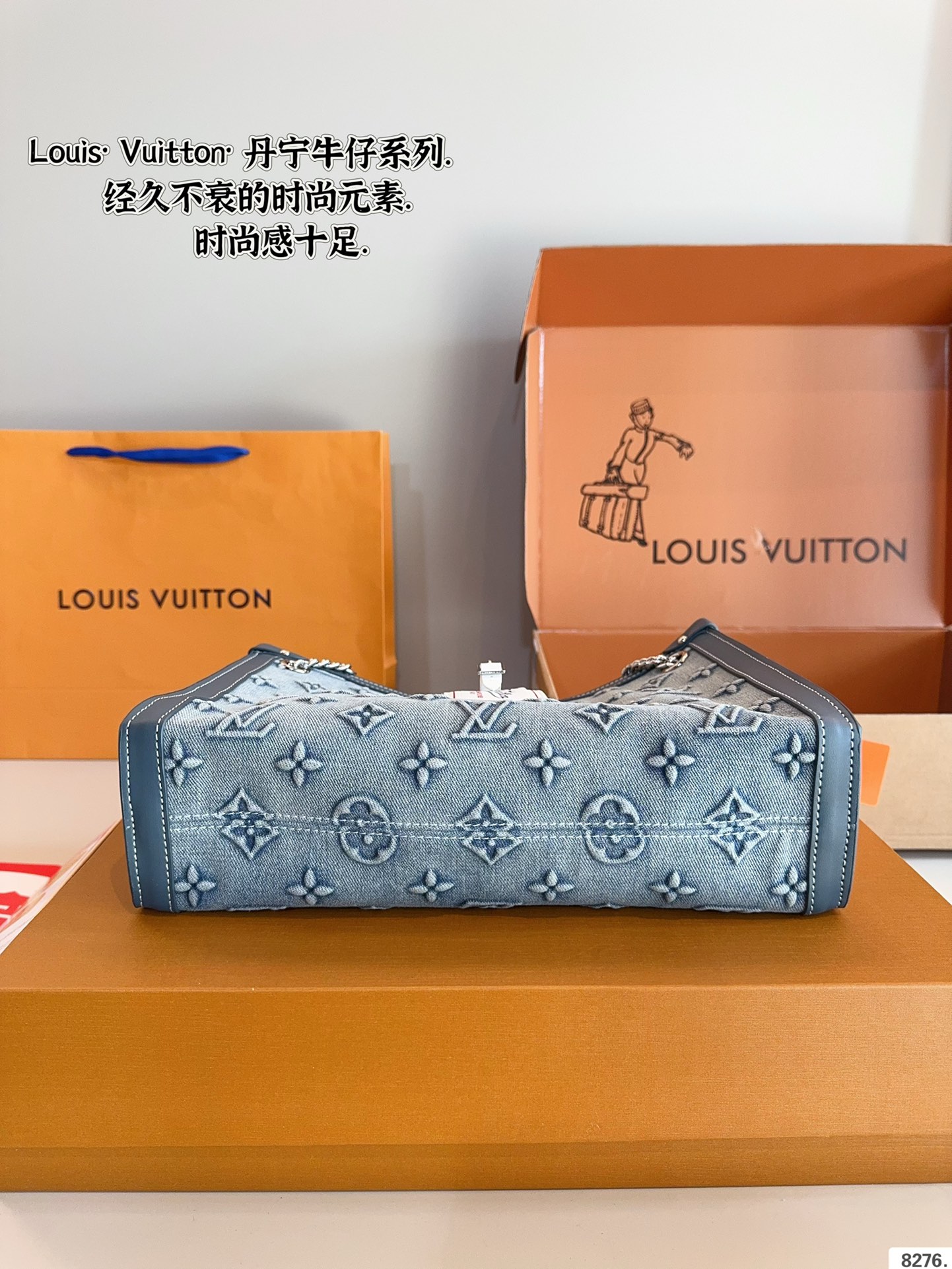 Louis new arrival denim bag size: 31*9*22cm