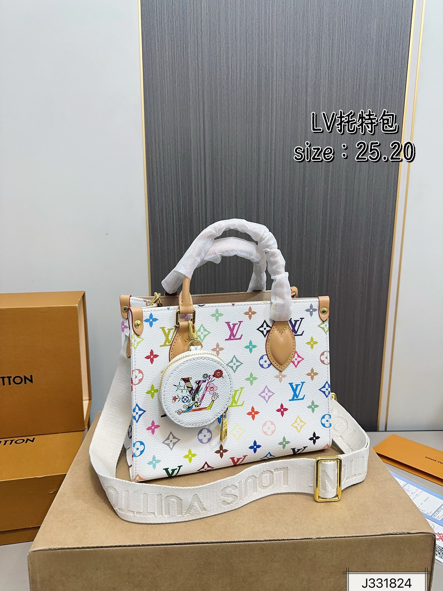 Louis new arrival 2025 onthego tote bag size: 25 * 20 cm