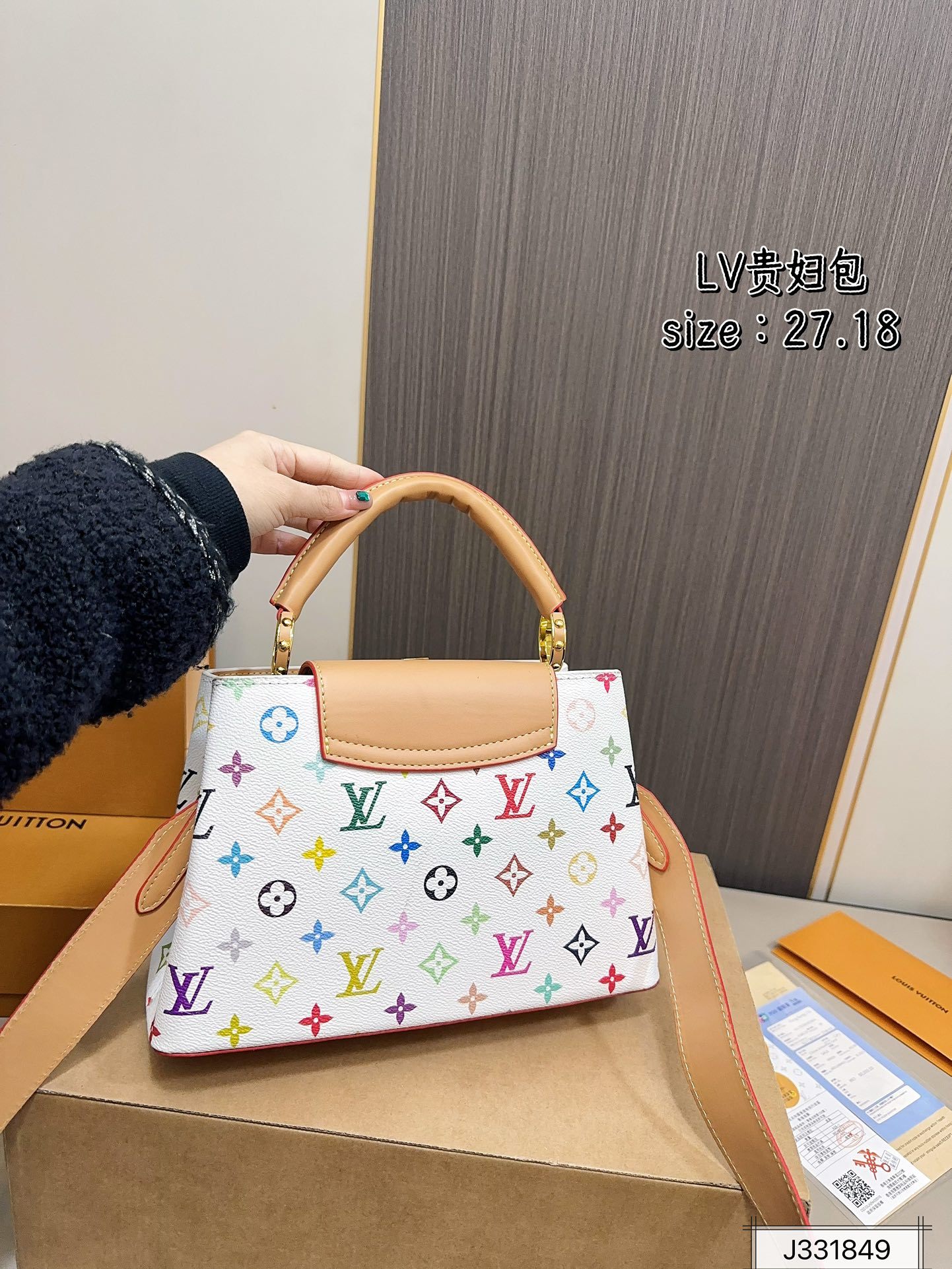 Louis new arrival 2025 capucines bag size:27*18 cm