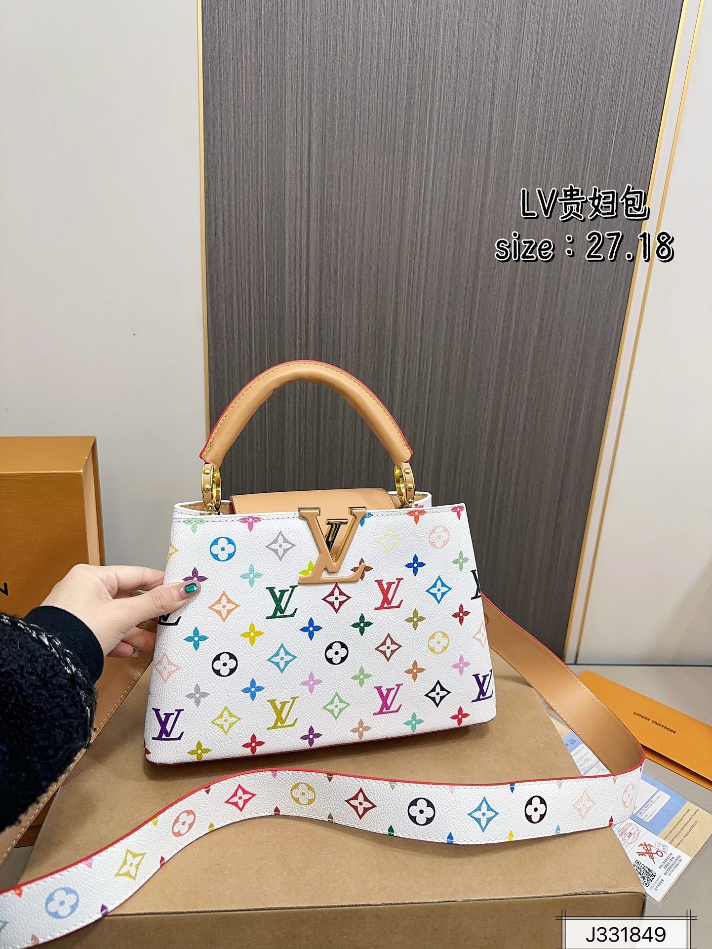 Louis new arrival 2025 capucines bag size:27*18 cm