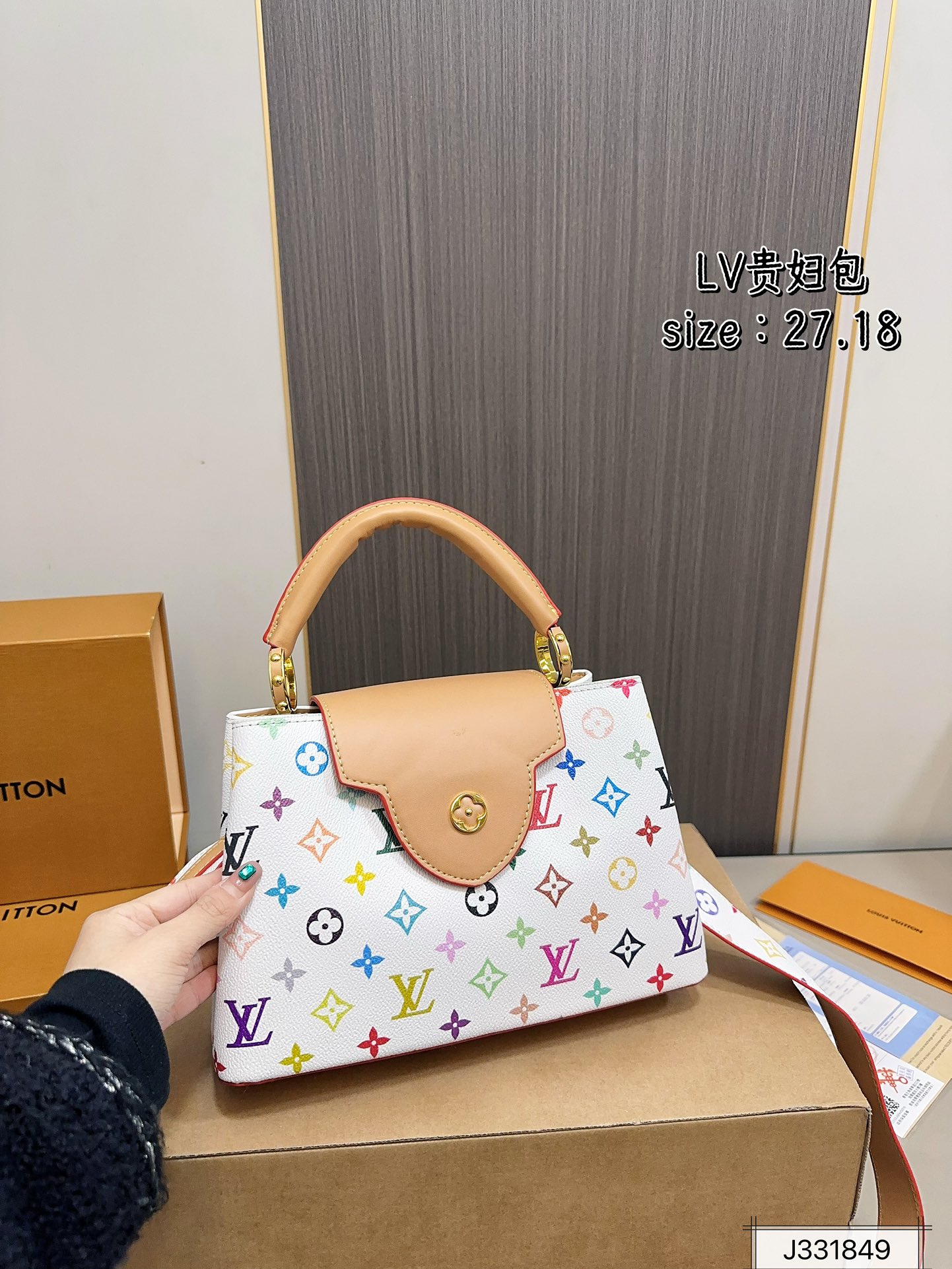 Louis new arrival 2025 capucines bag size:27*18 cm