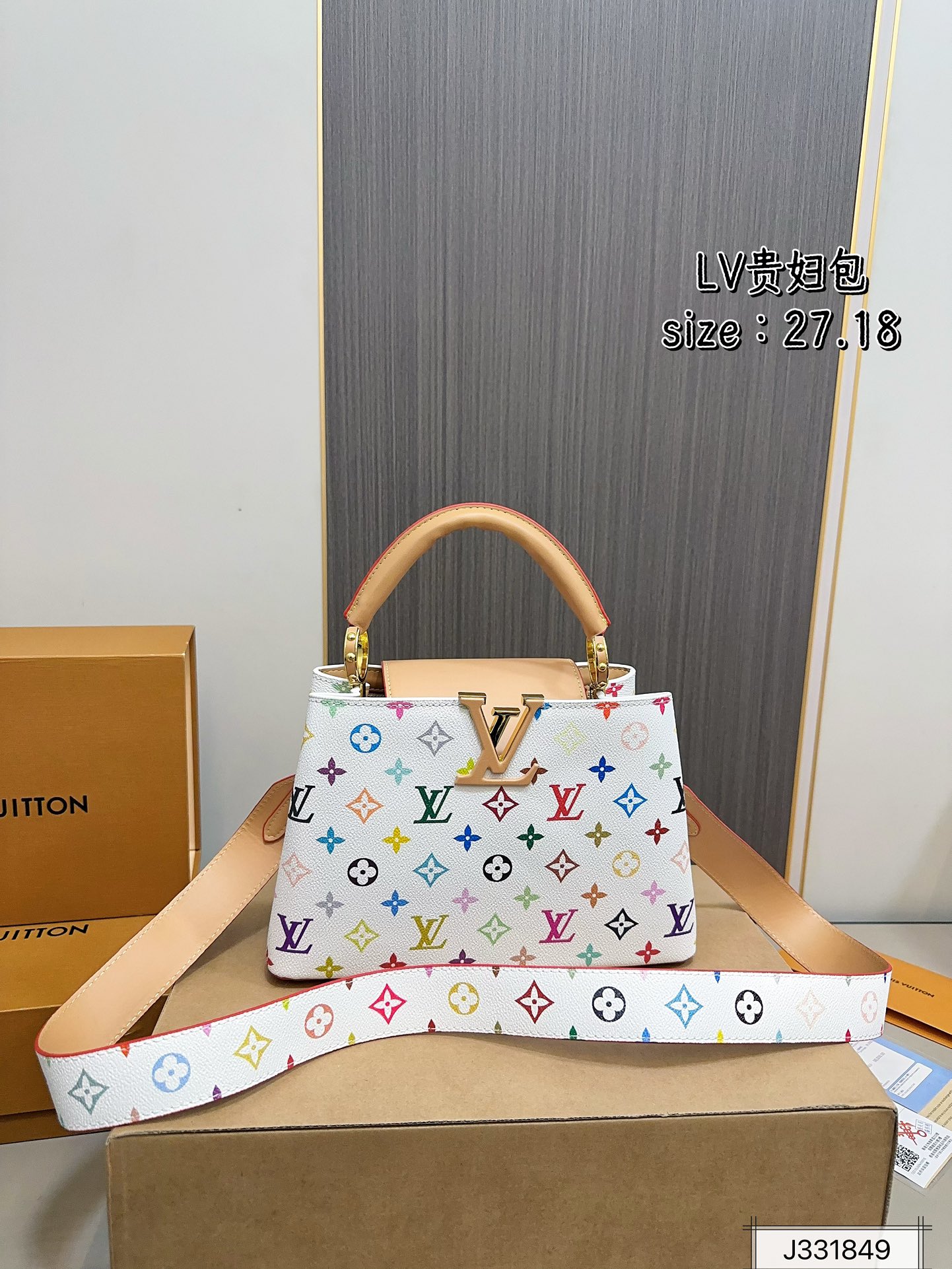 Louis new arrival 2025 capucines bag size:27*18 cm